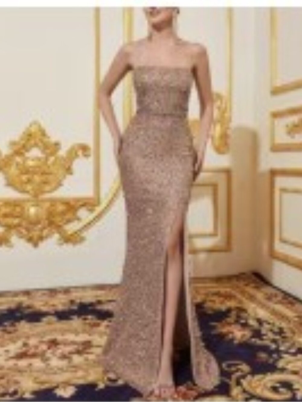 NWT  Sexy strapless mermaid bridesmaid dress